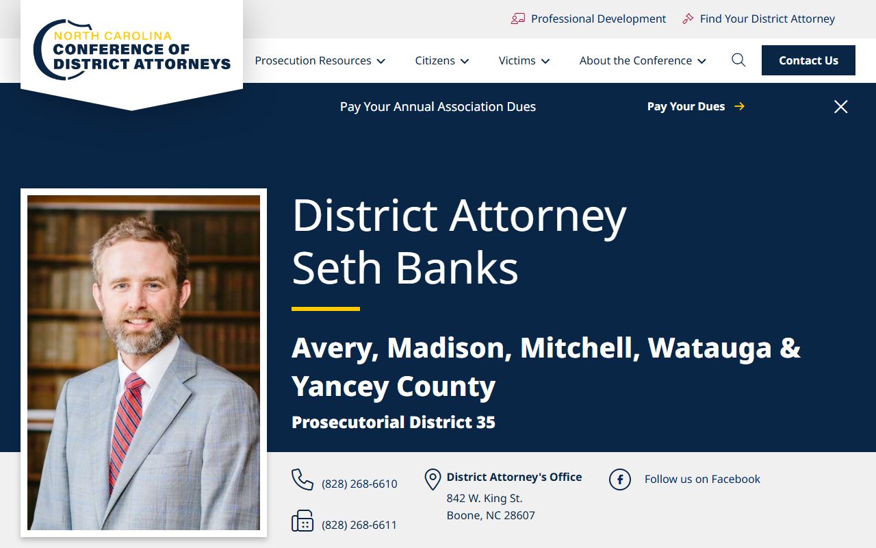 Watauga County criminal court records District Attorney Prosecutorial District 35