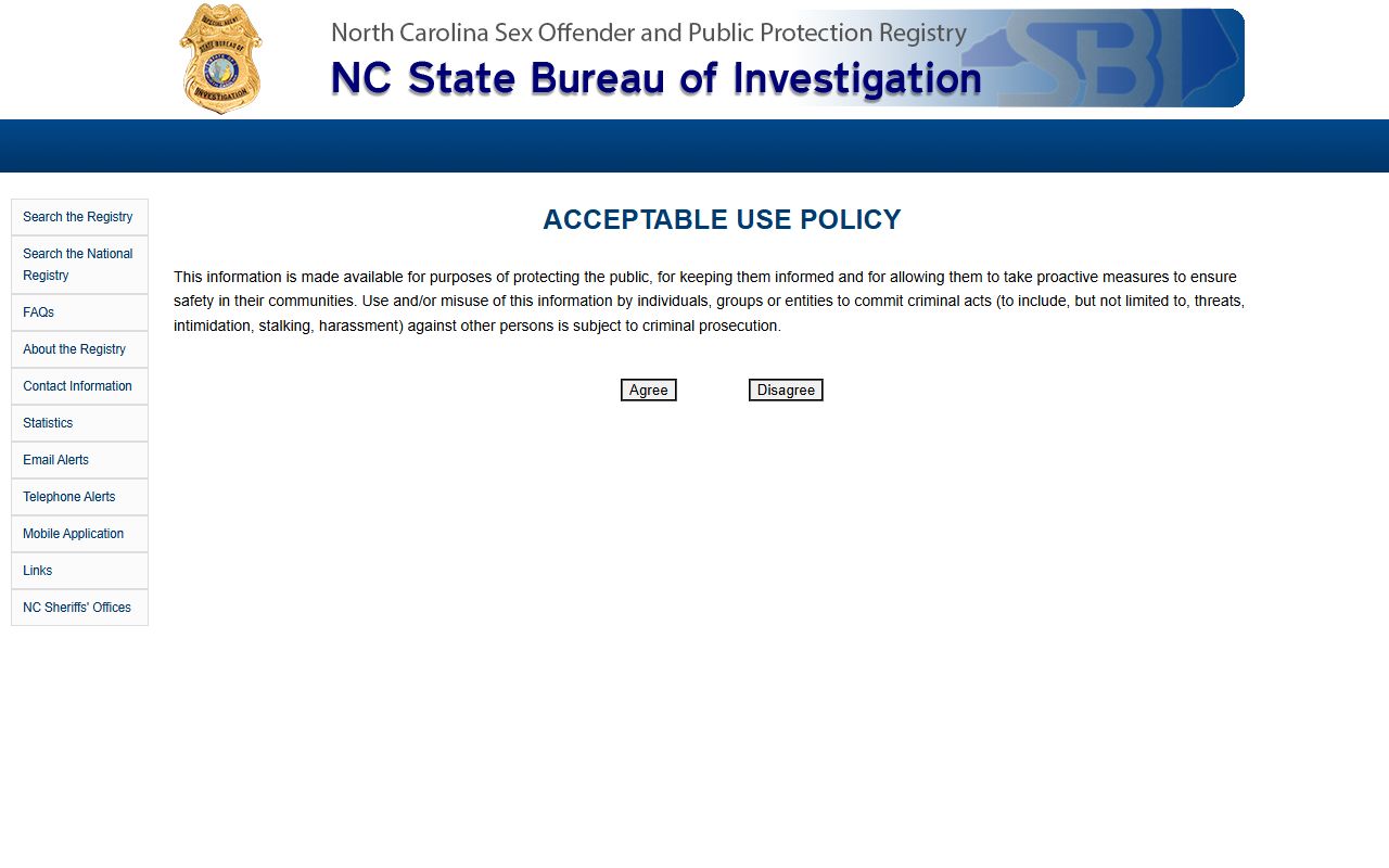 Watauga County warrant records and North Carolina SBI sex offender registry